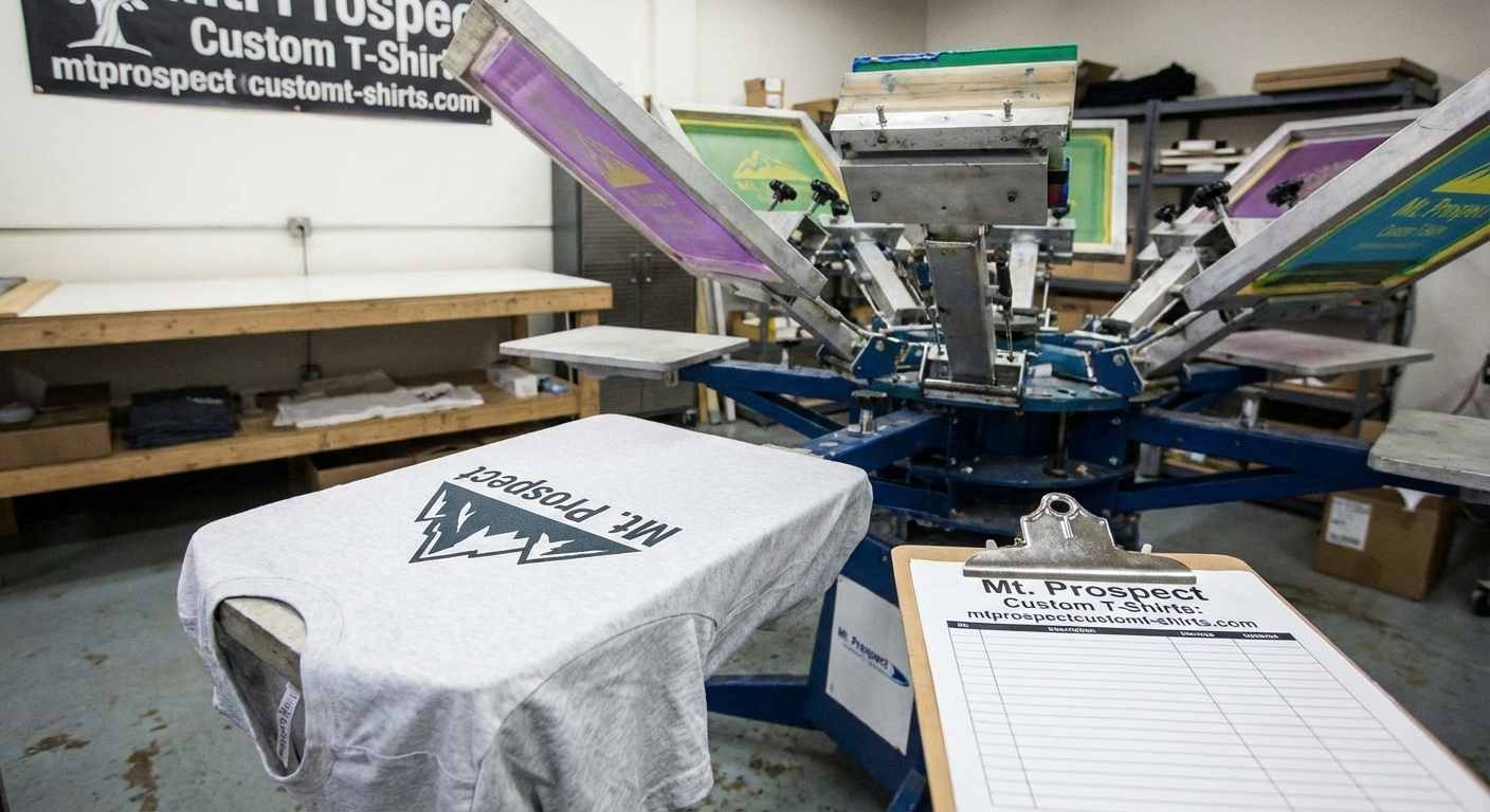 Professional t-shirt printing serving Mount Prospect and northwest suburbs